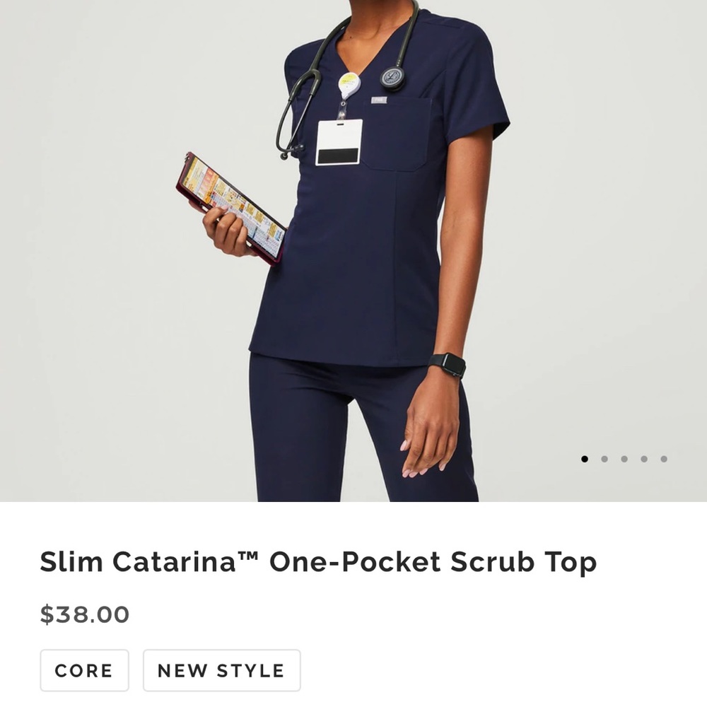 Navy Figs Top